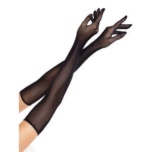 Leg Avenue - Opera Length Fishnet Gloves - Black